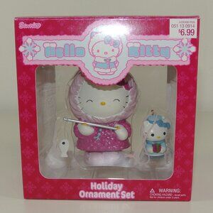 HELLO KITTY Vintage Christmas Decoration Ornament In Original Box Fishing Set